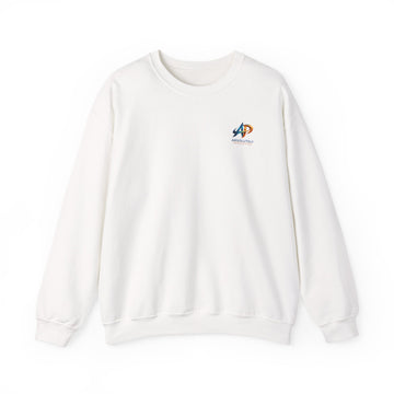 Printify crewneck sweatshirt showing a comfortable, casual fit with a soft fabric texture in a neutral color.