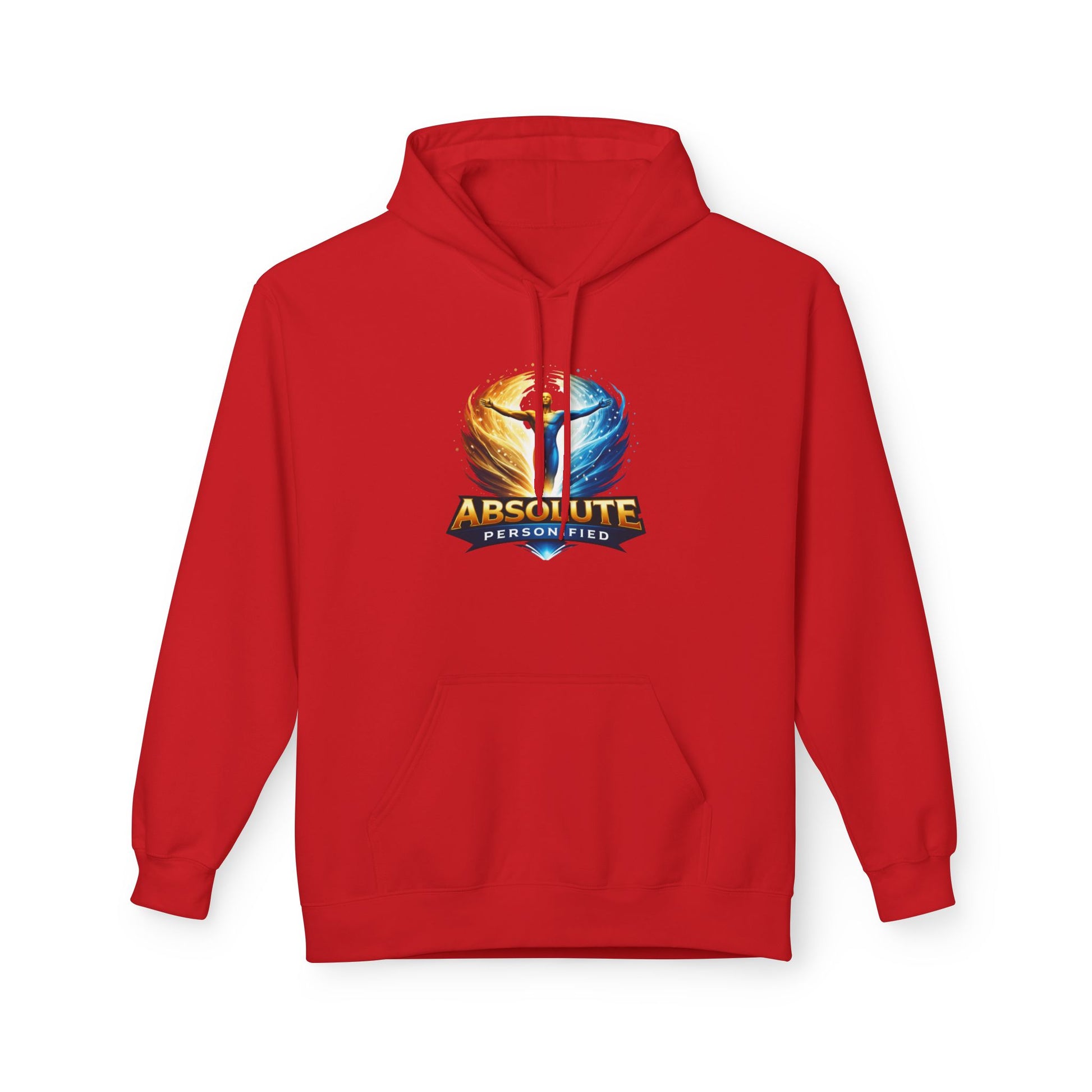 Printify oversized essential hoodie, soft fabric, relaxed fit, in a neutral color, displayed flat on a white background.