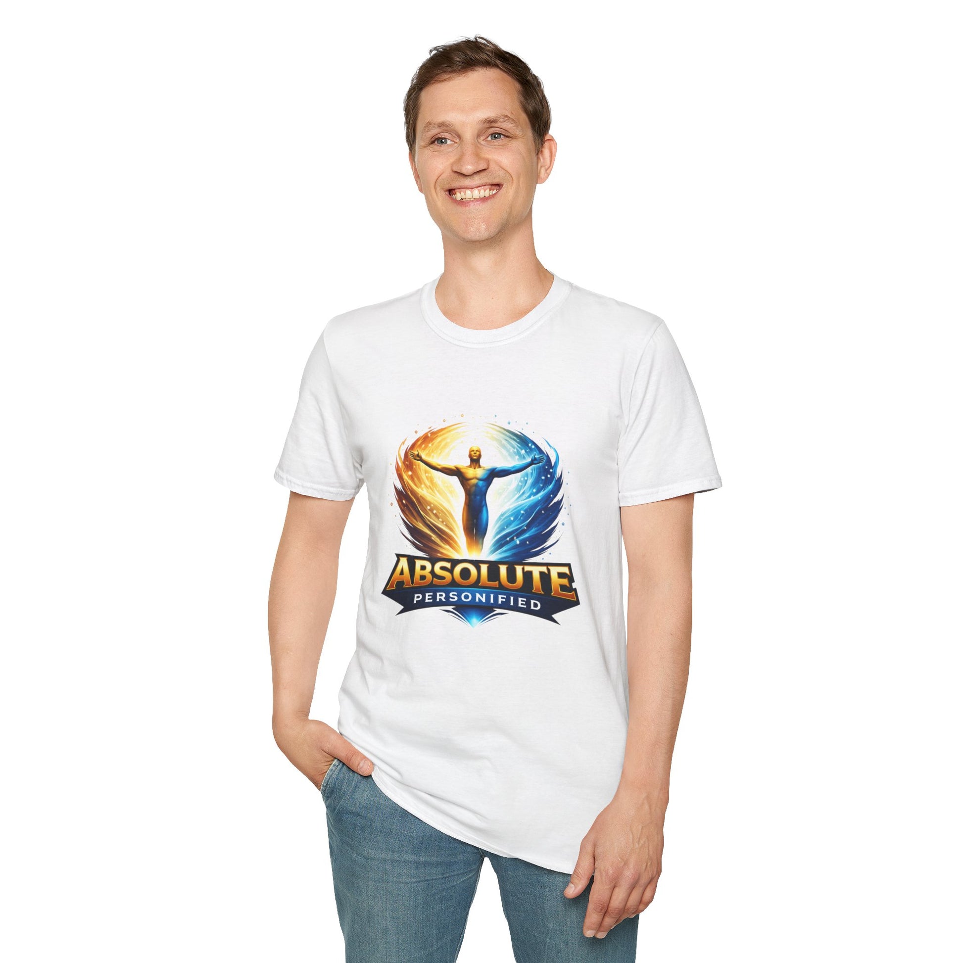 Printify Absolute Personified T-Shirt featuring a bold graphic design on a casual cotton t-shirt.