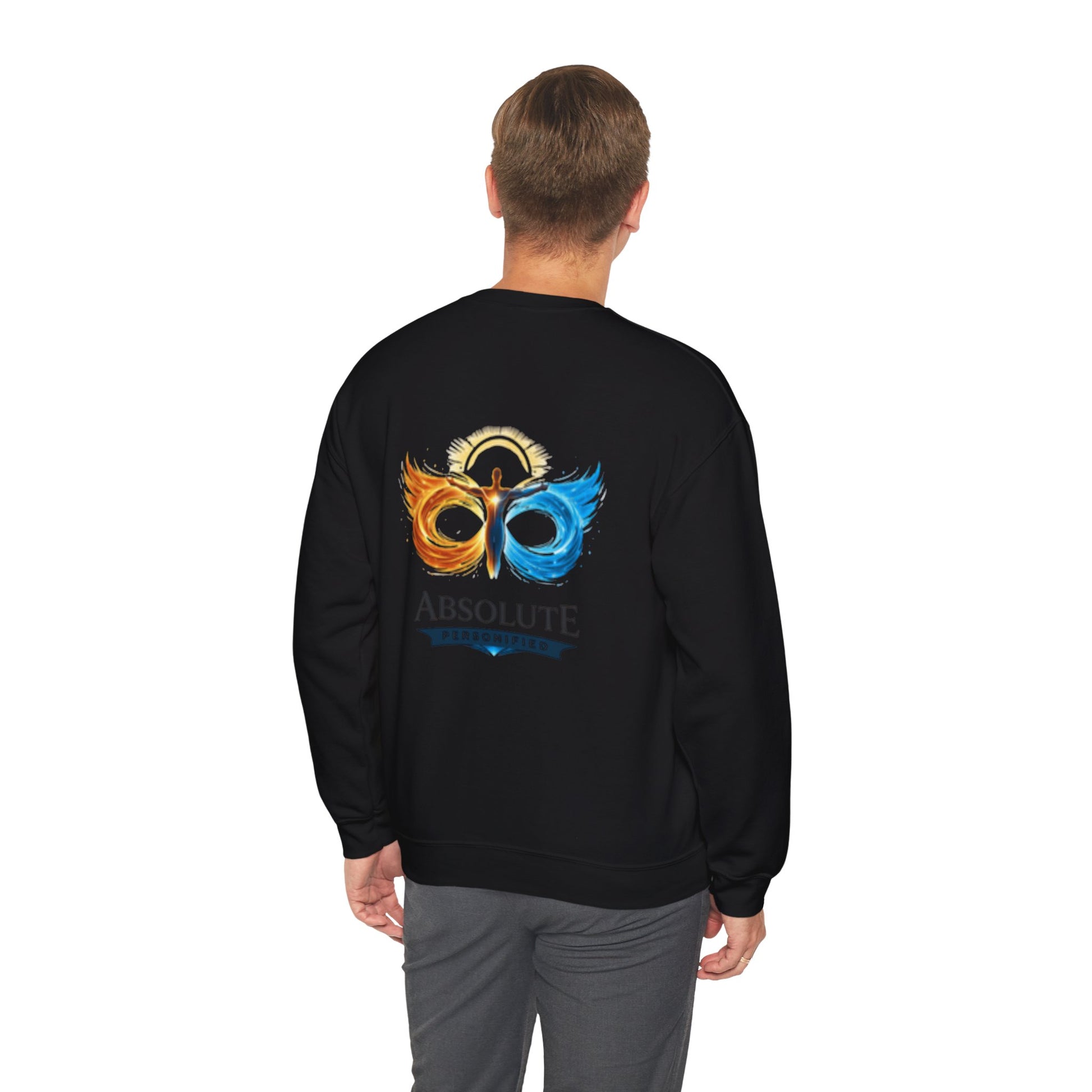 Printify crewneck sweatshirt featuring a comfortable, casual fit with a soft fabric in a classic design.