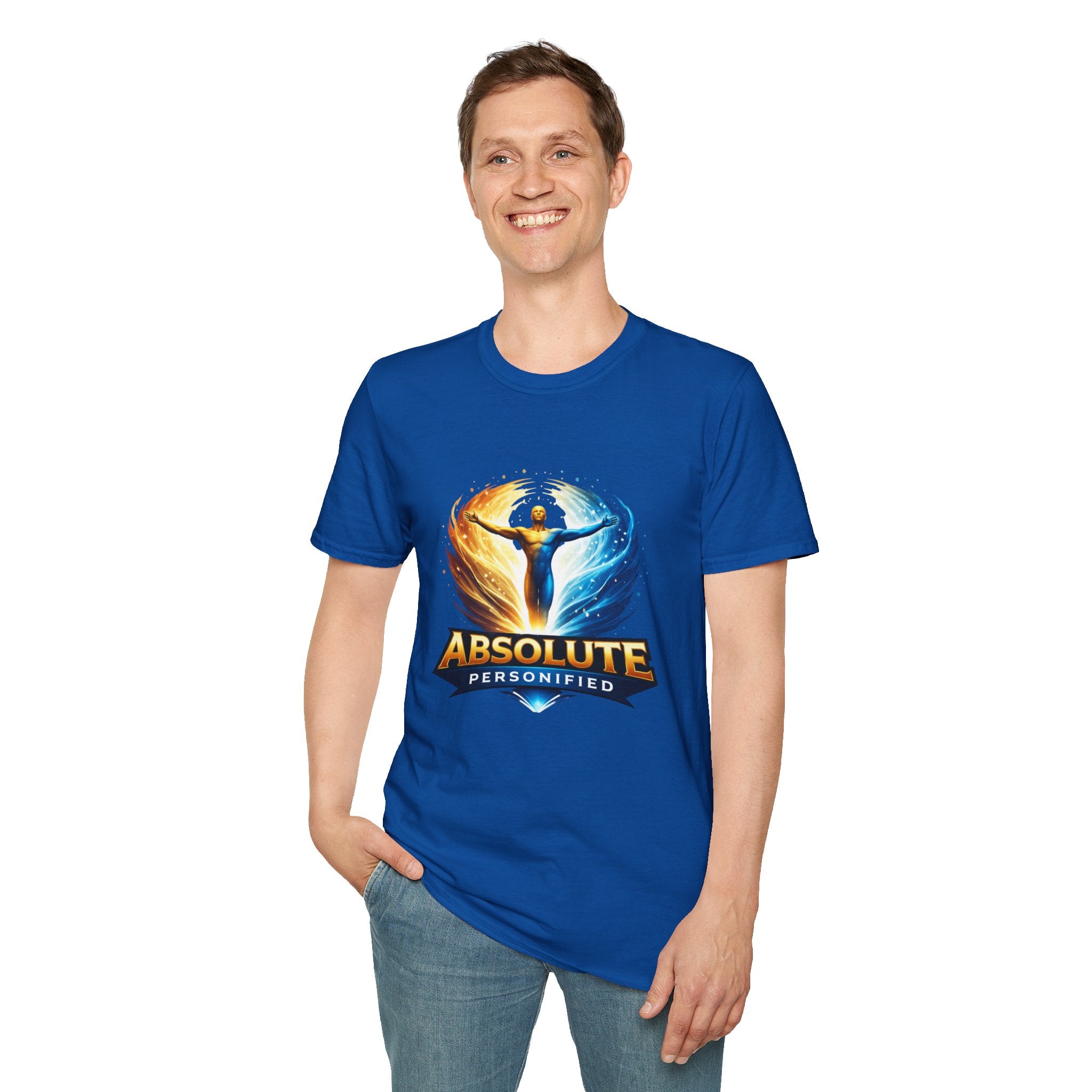 Absolute Personified T-Shirt by Printify with a graphic print, featuring a casual fit and comfortable cotton fabric.