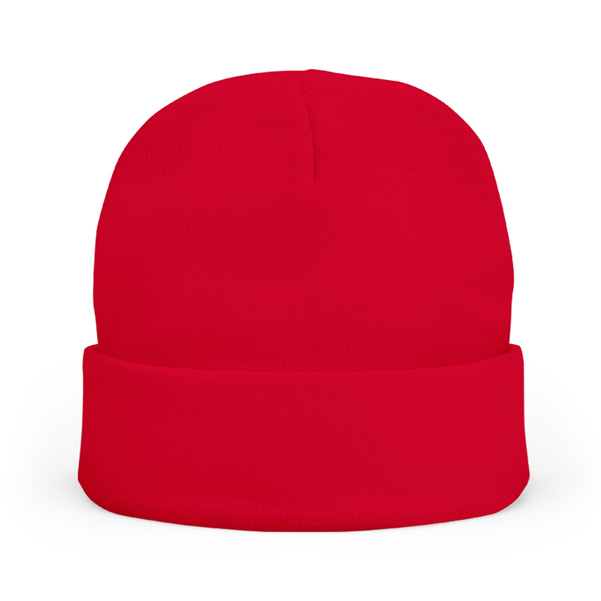 Embroidered 'Absolute Personified' beanie hat by Printify featuring a stylish design and cozy knit fabric.