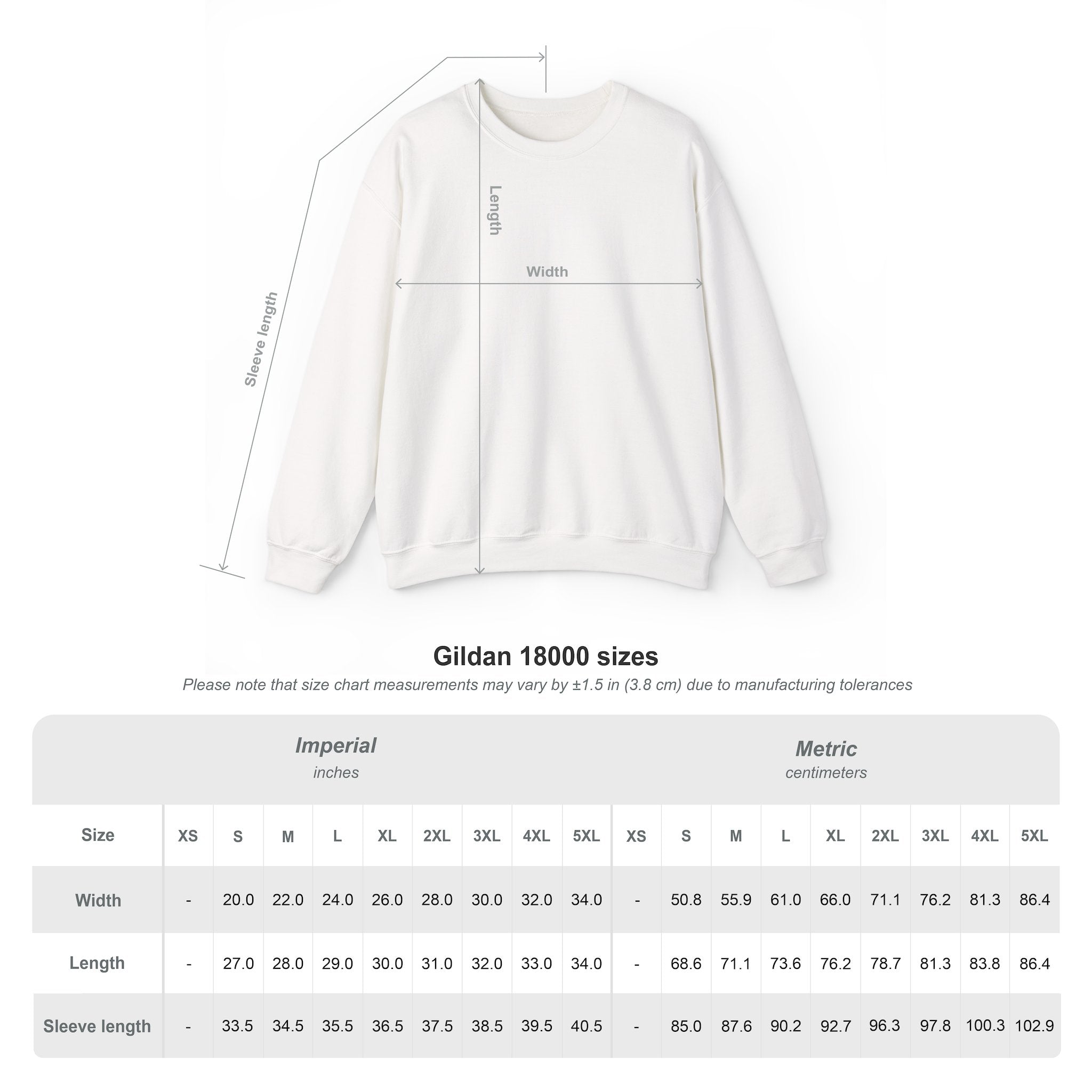 Black sweatshirt from Printify with vertical "Absolute Personified" text design, soft fabric, and casual fit.