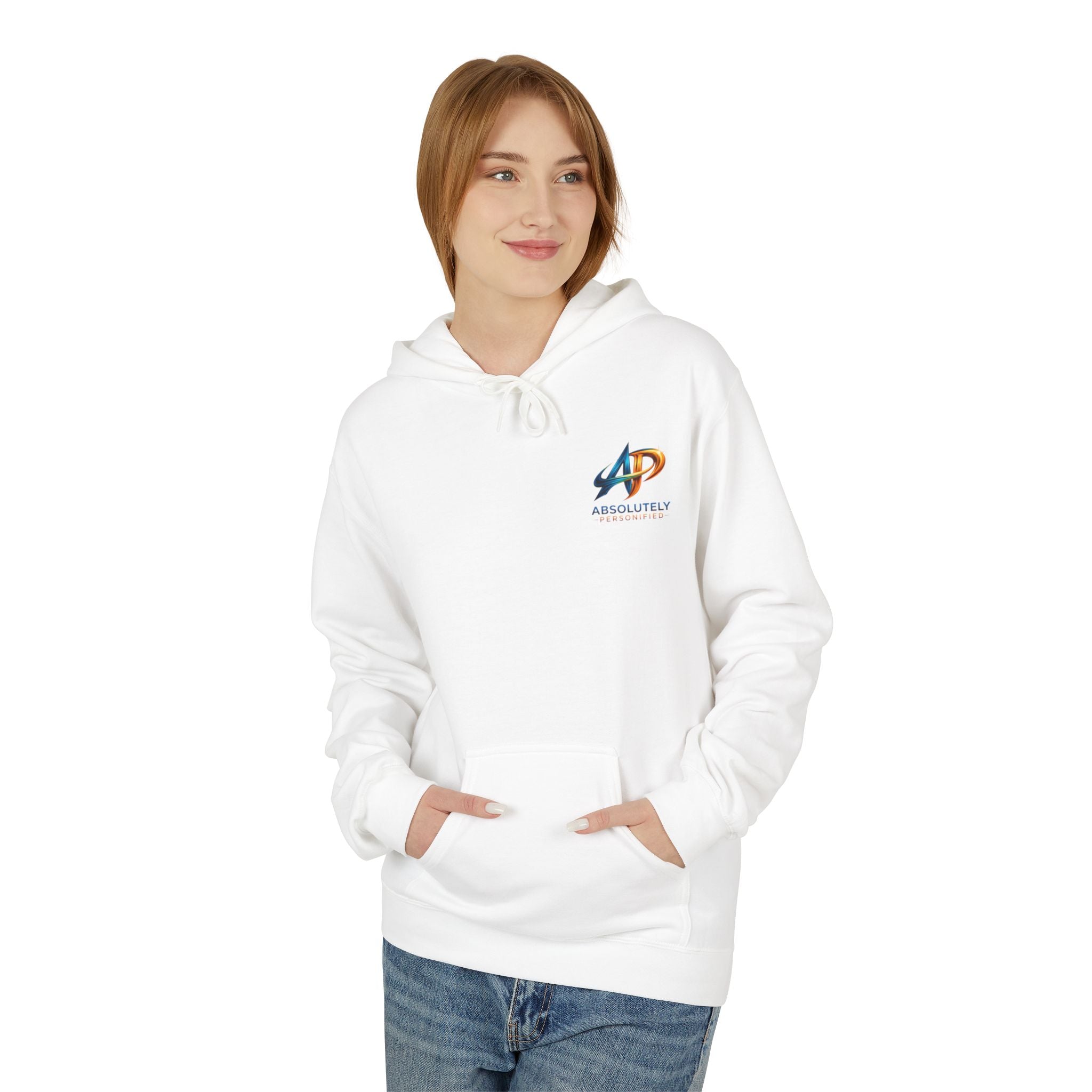 Printify oversized hoodie in soft fabric, featuring a relaxed fit and casual style, shown in a close-up view.