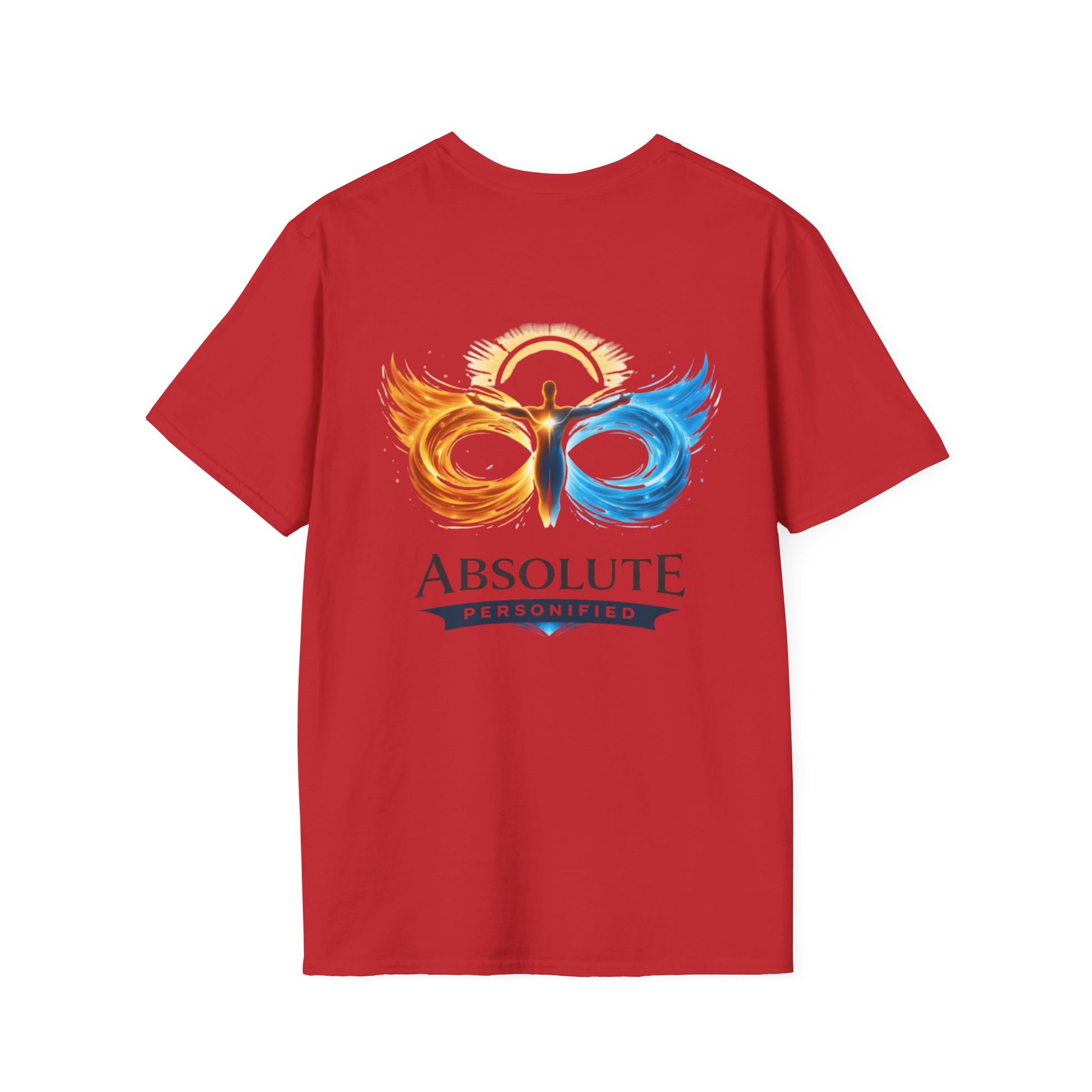 Printify Absolute T-Shirt made of soft fabric, showcasing a casual fit with a printed design on the front.