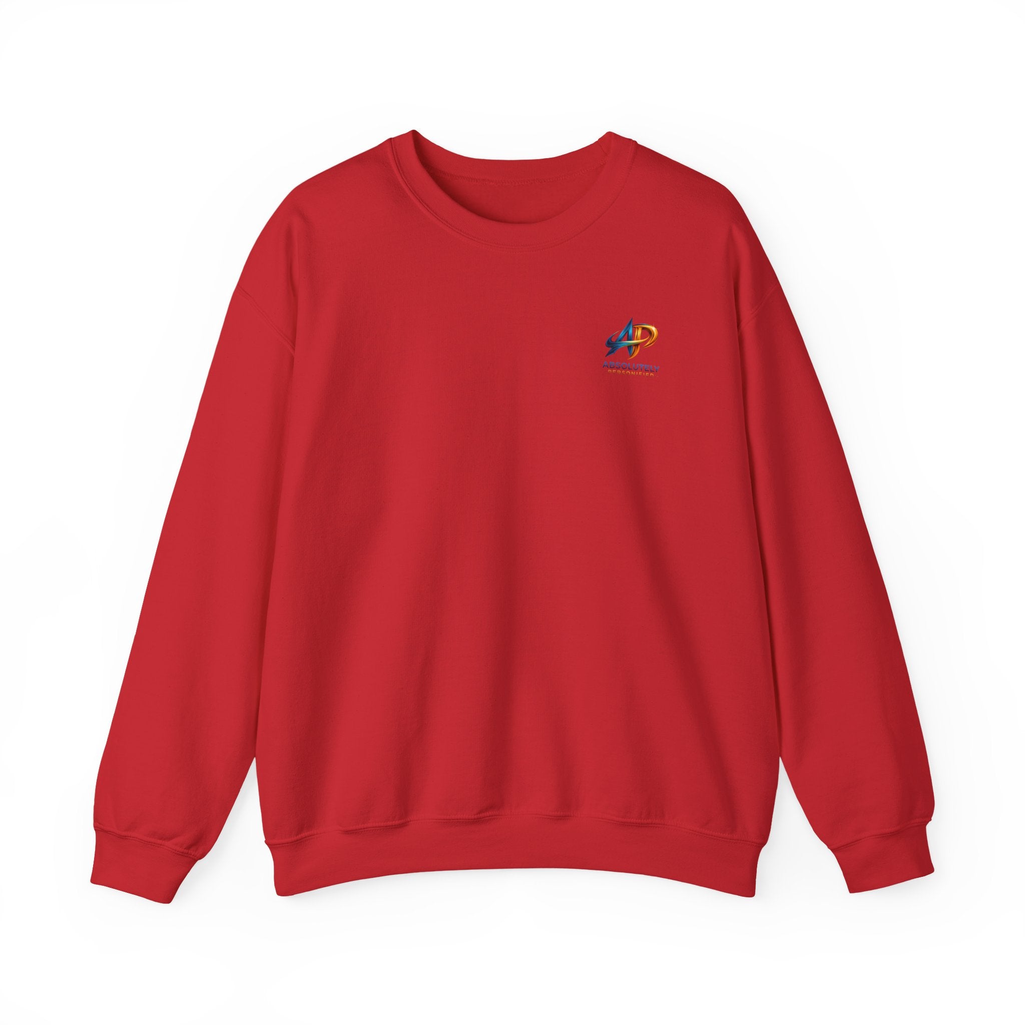 Printify crewneck sweatshirt in soft fabric, featuring a classic fit and ribbed cuffs, displayed on a flat surface.