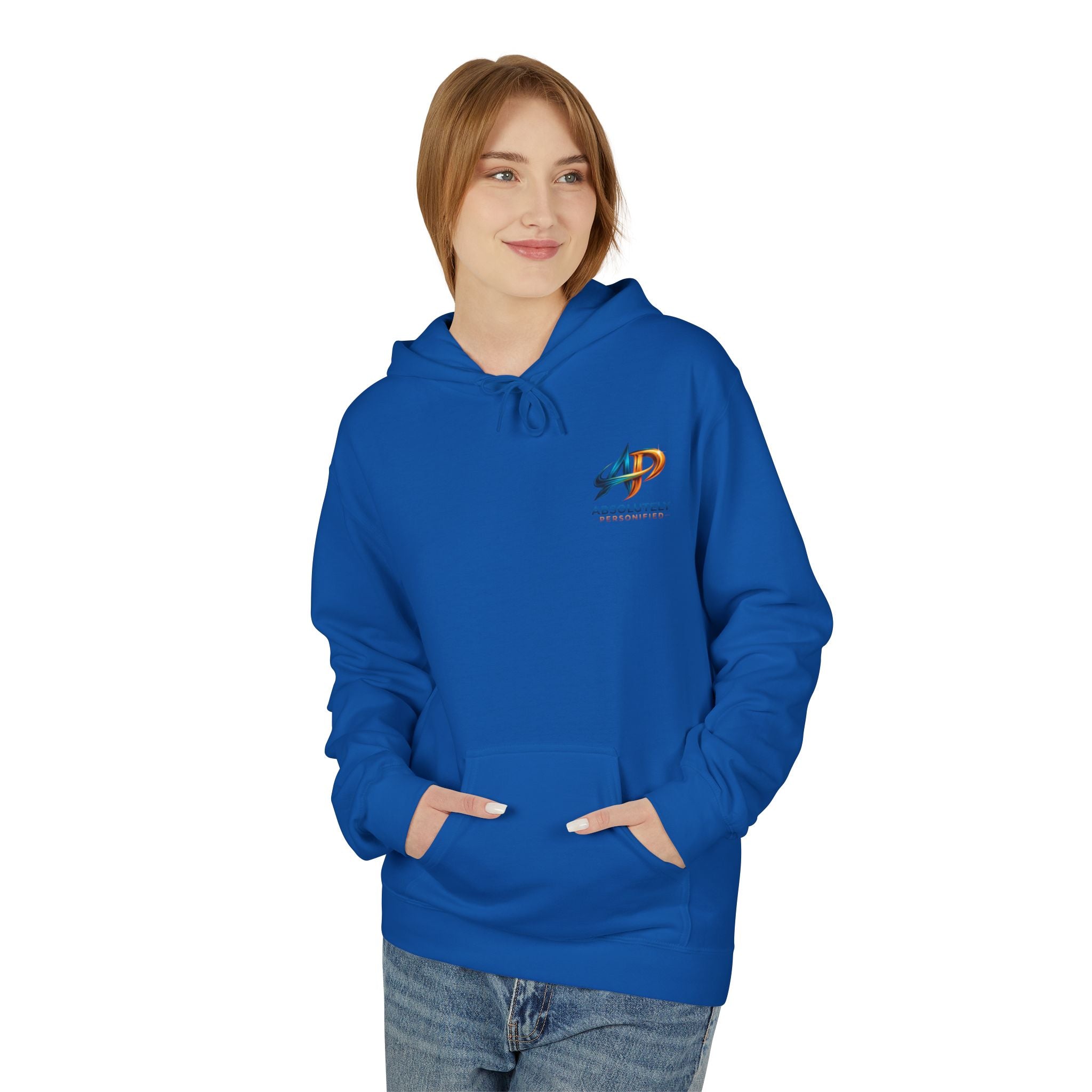 Printify oversized hoodie displayed on a model, showcasing the relaxed fit and comfortable design in a casual setting.