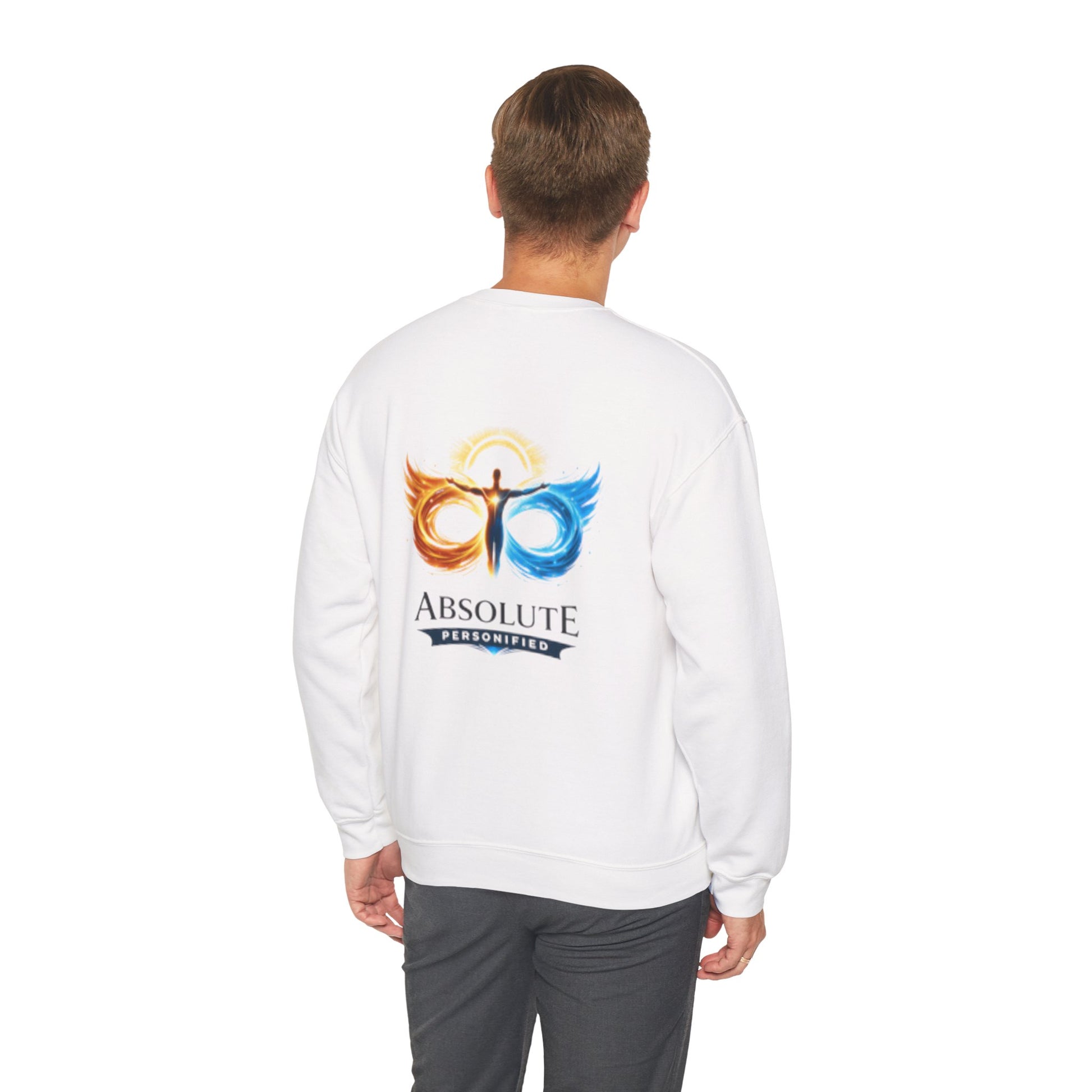 Printify crewneck sweatshirt in soft fabric with a classic fit, displayed flat on a white background.