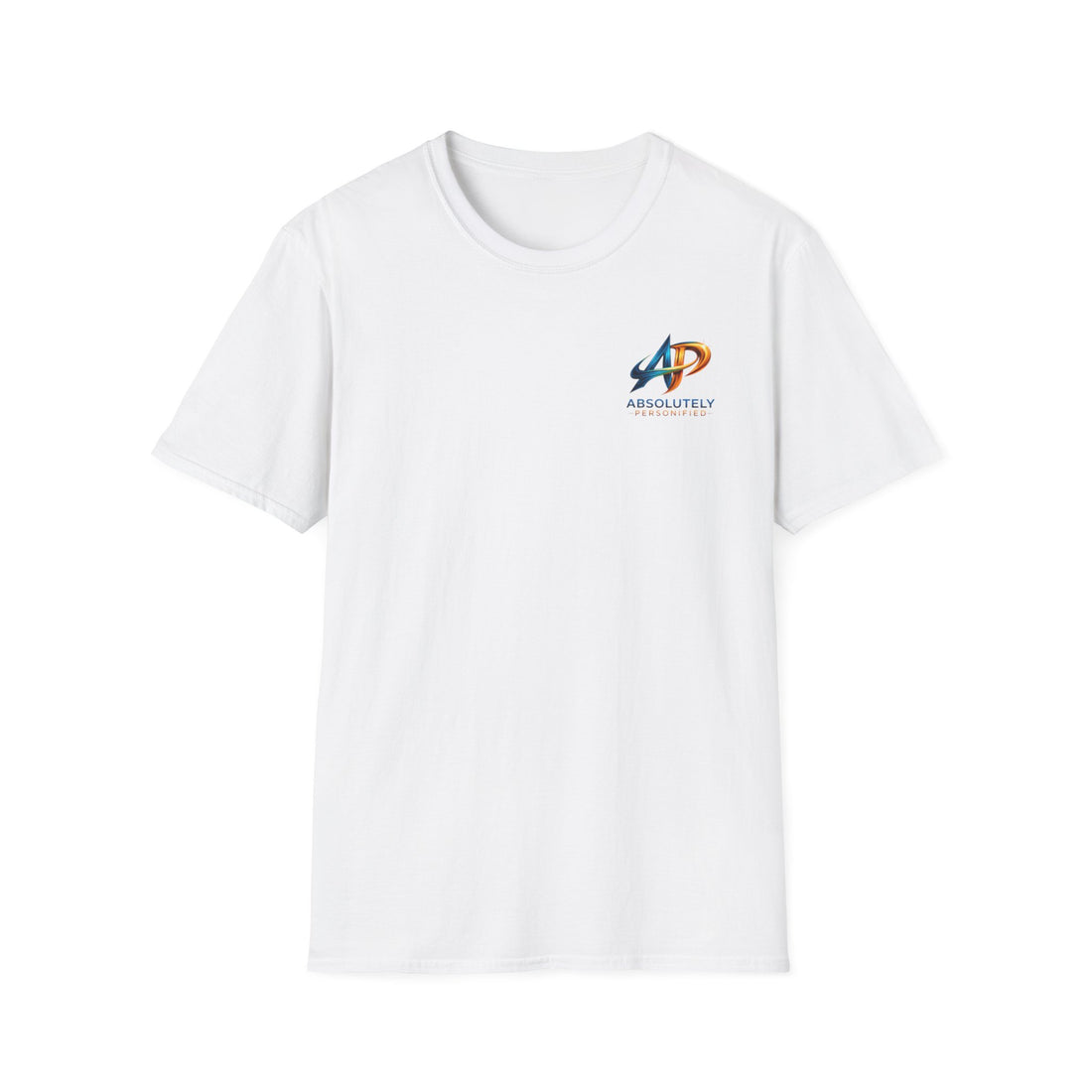 Printify Absolute T-Shirt, casual cotton tee with printed design, front view showing neckline and short sleeves.