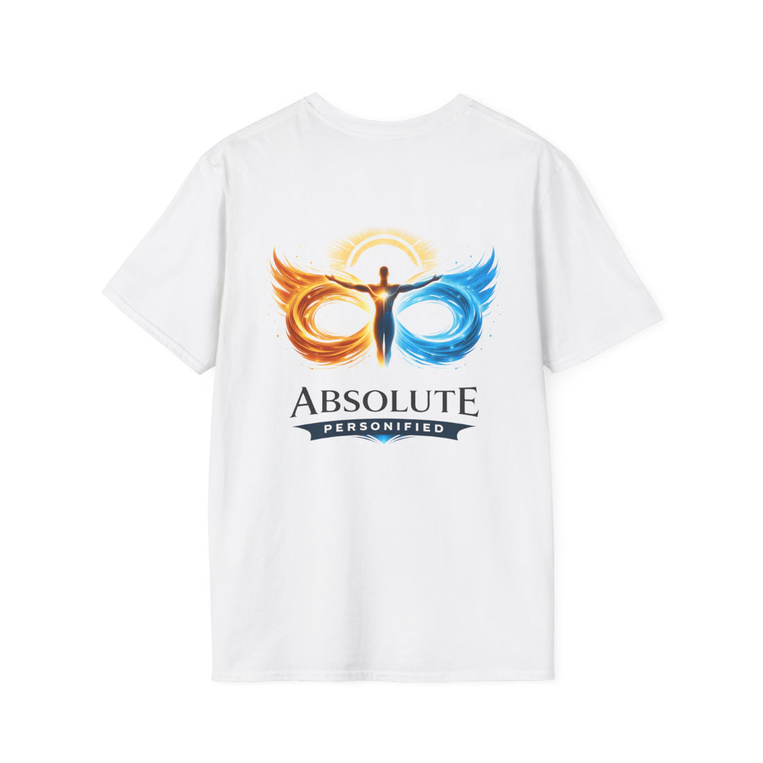Printify Absolute T-Shirt, casual cotton tee with printed design, front view showing neckline and short sleeves.
