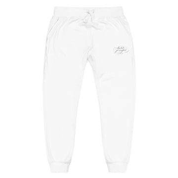Embroidered scripted "Absolute Personified" Printify sweatpants, casual trousers with detailed embroidery on soft fabric.